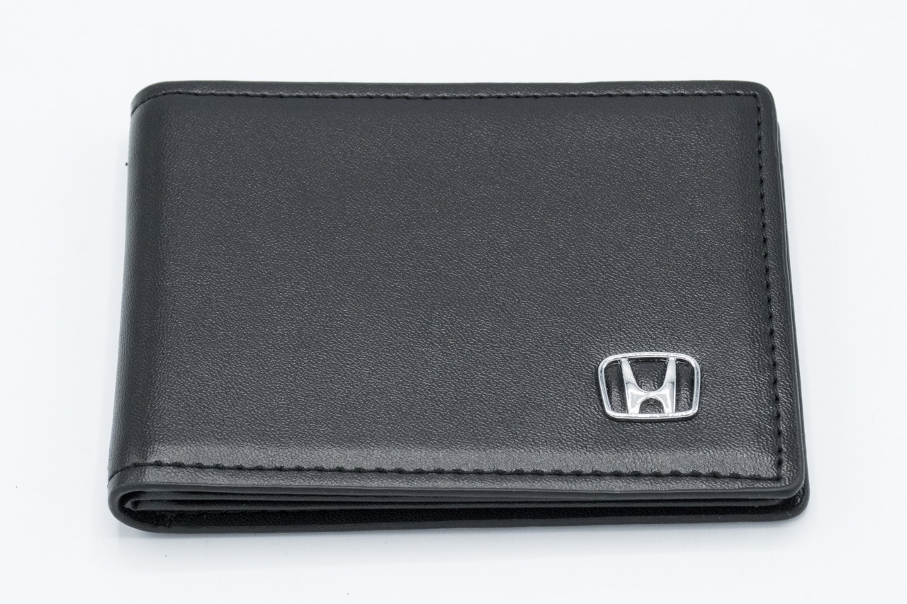Шкіряна обкладинка для прав Carrs з логотипом HONDA Premium чорна