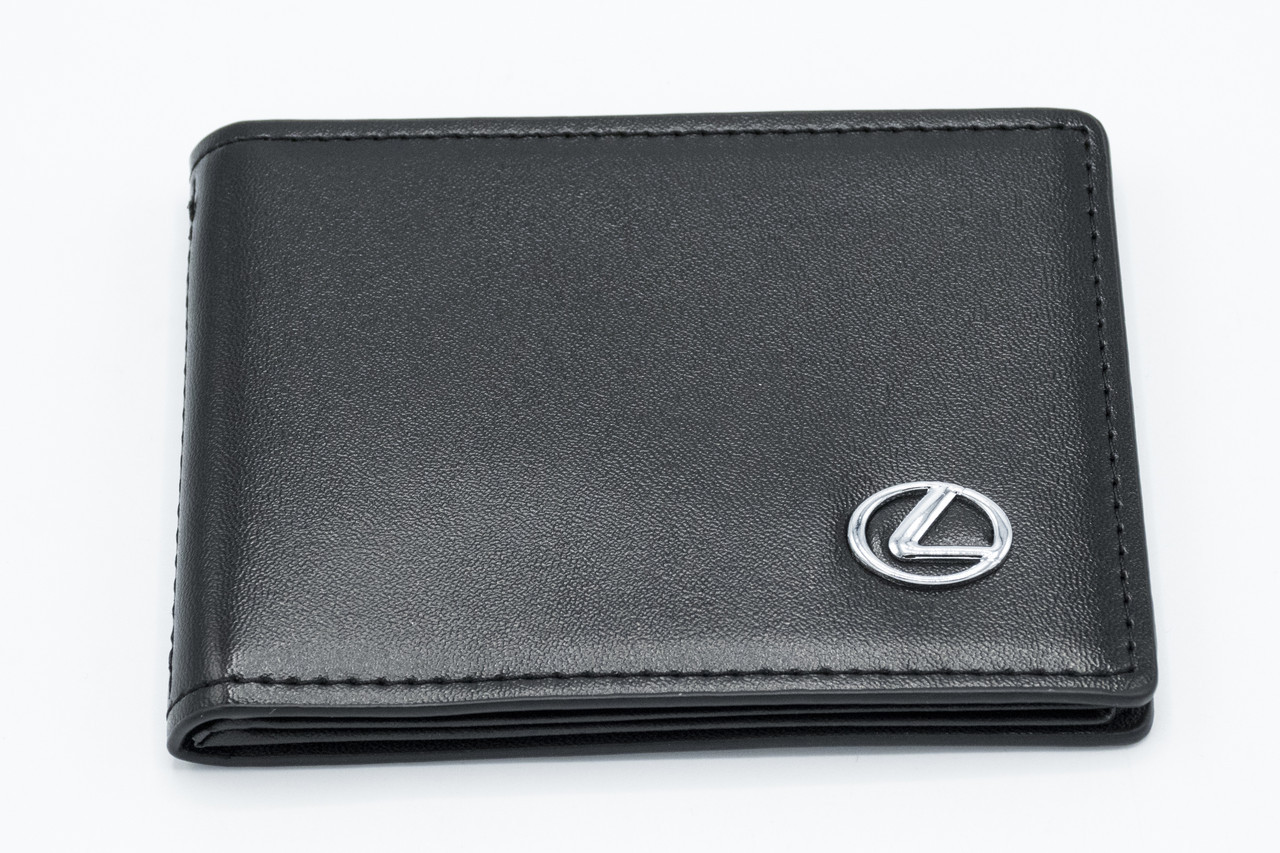 Шкіряна обкладинка для прав Carrs з логотипом LEXUS Premium чорна