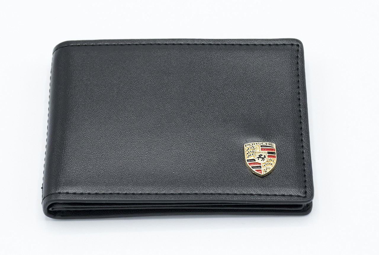 Шкіряна обкладинка для прав Carrs з логотипом PORSCHE Premium чорна