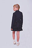 Піджак шкільний для дівчинки м-956 зріст 122 синій тм "Попілюшка", фото 2