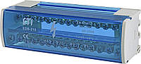 Блок розподільчий EDB-215 2p, L+PE/N, 125A (15 виходов) ETI