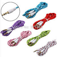 Аудіокабель (Aux) 3.5 jack m/m 1 метр (канат)