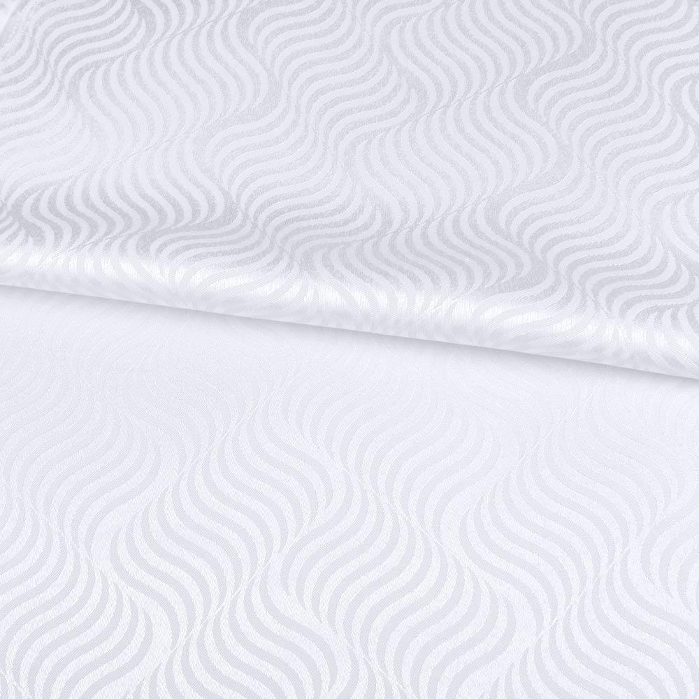 Жакард скатерковий хвилі білий, ш.320