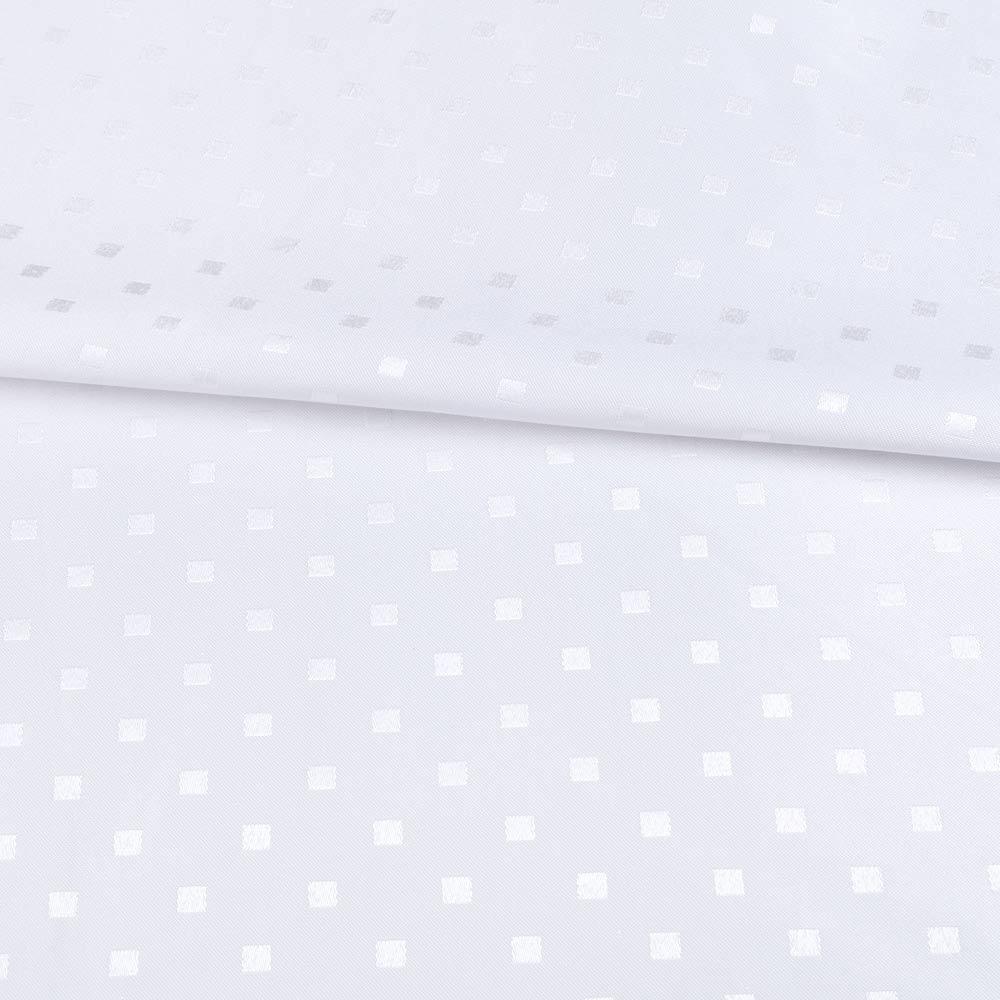 Жакард скатерковий квадратики білий, ш.320