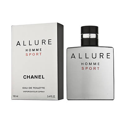 Елітна туалетна вода Chanel Allure Homme Sport 50ml оригінал, свіжий деревний аромат для чоловіків