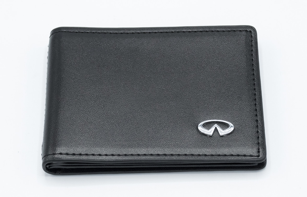 Шкіряна обкладинка для прав Carrs з логотипом INFINITY Premium чорна, фото 1