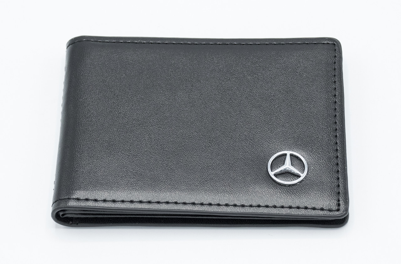 Шкіряна обкладинка для прав Carrs з логотипом MERCEDES Premium чорна