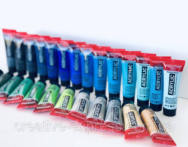 Фарба акрилова AMSTERDAM, (507) Ультрамарин фіолетовий, 20 мл, Royal Talens, фото 1