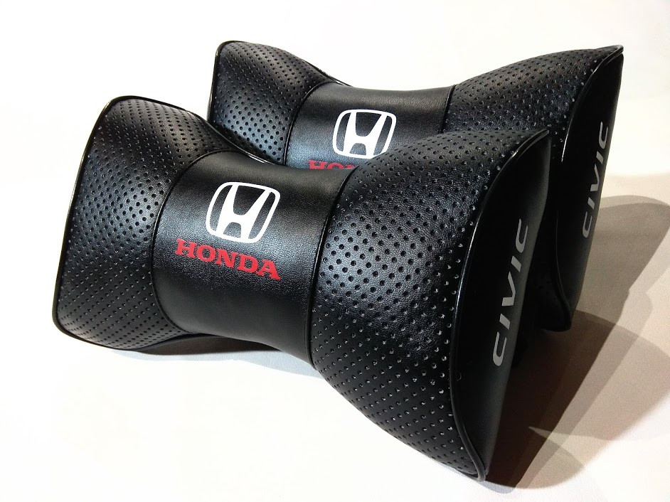 Подушка на підголовник в авто Honda CIVIC чорна 1 шт
