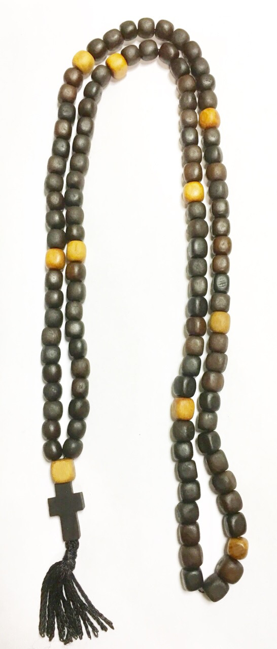 Чітки з Самшита 100 намистин, фото 1