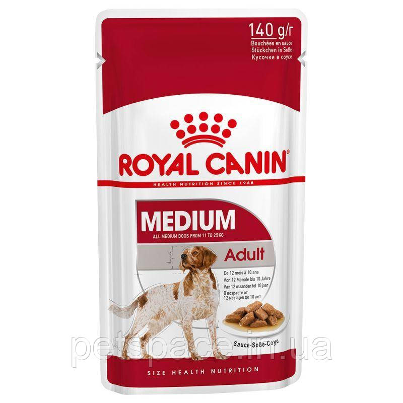 Корм для собак Royal Canin Medium Adult (Роял Канін Медіум Едалт) 140 г.