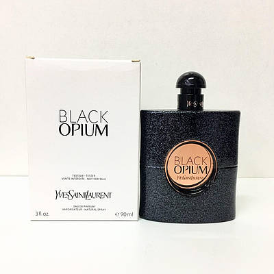Парфумована вода для жінок Yves Saint Laurent Black Opium 90ml тестер оригінал, ванільний кавовий аромат