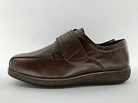 Туфлі чоловічі шкіряні на широку ногу Cosyfeet 41 р. 27 см коричневі арт. 08