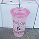 Термочашку з трубочкою Cool cup для холодних напоїв (Крутий склянку 450 мл), фото 7