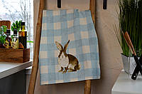 Кухонное пасхальное полотенце WSI Дамасский кролик 51см*76см 100% хлопок