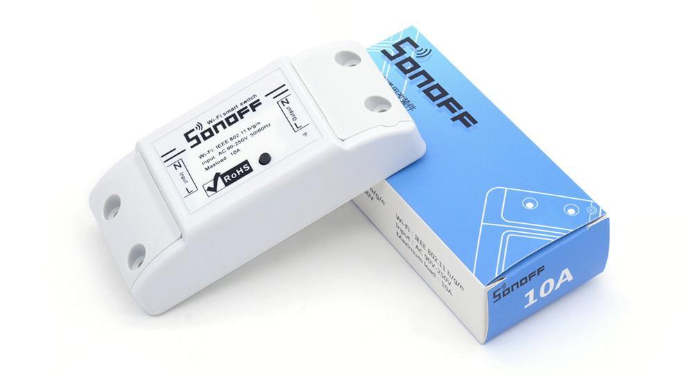 Smart реле Sonoff Basic 10 А, розумний будинок, розетка Google Home, фото 1