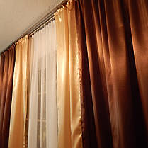 Готовий комплект штор, двотонні., фото 3