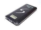 Зовнішній акумулятор Power Bank UKC 30000 mAh 3 USB + LCD-ліхтар, фото 5