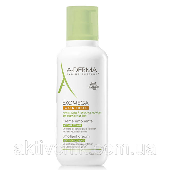 A-Derma Exomega крем догляд атопічної шкірою з народження Екзомега А-Дерма тіло і обличчя суха атопія 400 мл