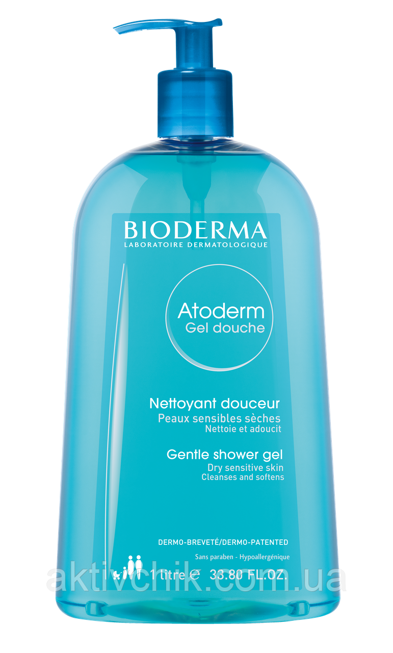 Очищаючий гель для душу Биодерма Атодерм Bioderma Atoderm Gel Douche 1литр