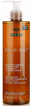 Універсальний очищаючий гель Нюкс Nuxe Reve De Miel Ultra-Rich Cleansing Gel Face And Body 400мл, фото 1