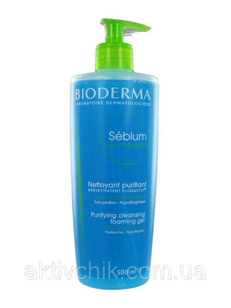 Очищаючий гель Биодерма Себиум Bioderma Sebium Gel Moussant Purifying and Foaming Gel 500