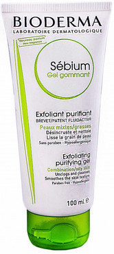 Гель-скраб для особи Биодерма себиум Bioderma Sebium Gommant Exfoliating Purifying Gel