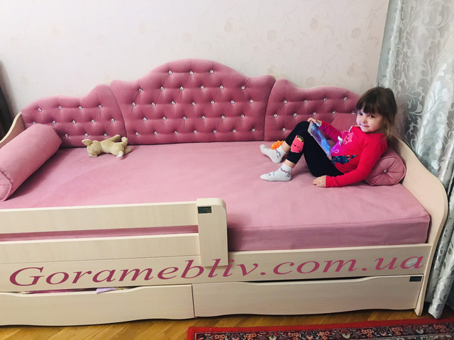 На фото: кровать "Л-6" для девочки, отзыв покупателей