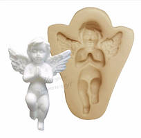 Кондитерський молд "Янгол" - розмір всієї форми 4,5*6см, силікон