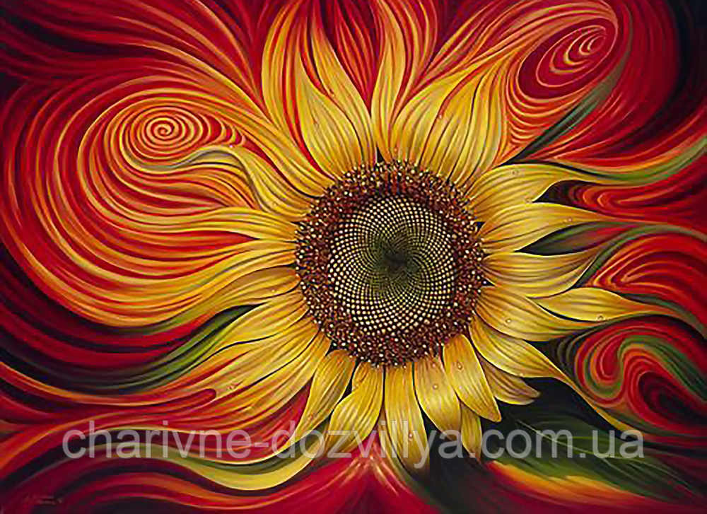 Набір алмазної вишивки (мозаїки) "Квітка сонця". Художник Ricardo Chavez-Mendez