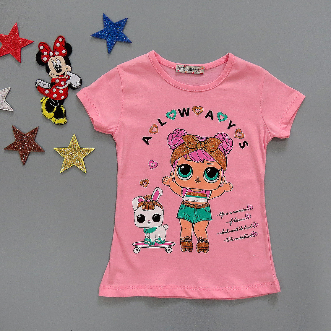 Футболка LOL для дівчинки. 86 см, фото 1