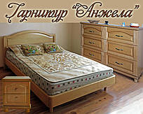 Дитячі меблі з дерева "Анжела" спальня для дітей дівчинки, хлопчика, підлітка біла дерев'яна