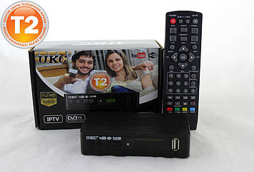 TV тюнер Т2 приймач для цифрового ТВ, DVB-Т2 UKC тв тюнер, т2 приставка 12 вольтів для автомобіля