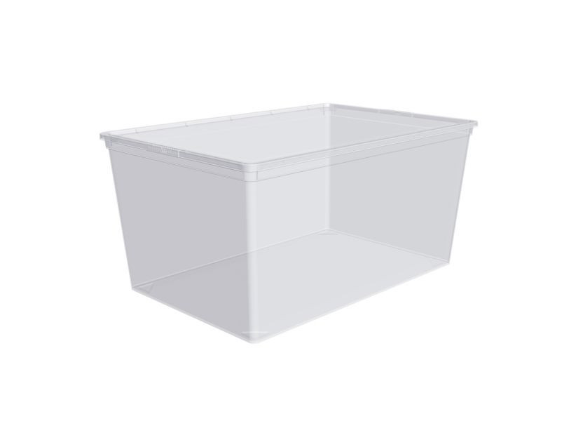 Ємність "Євро" для зберігання речей з кришкою - 45л