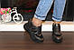 Кросівки снікерси чорні з сірим жіночі Т86, фото 5