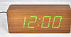 Настольные часы с зелеными цифрами VST 865 4, фото 5