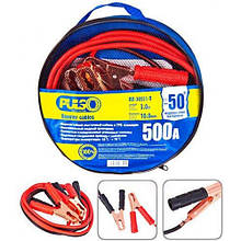 Старт-кабель (дроти для прикурювання) PULSO 500A до-50С, 3м в чохлі ПП-30551-П