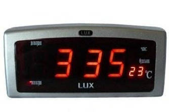 Настільні Годинники Caixing CX-818 1 з будильником від мережі (червоні цифри)