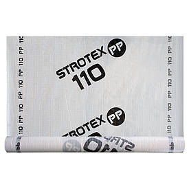 Супердифузійна мембрана STROTEX 110 PP — гідроізоляційна плівка (прозорий) — 75 м2