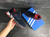 Кросівки Adidas Marathon,сітка,темно сині з червоним, фото 3
