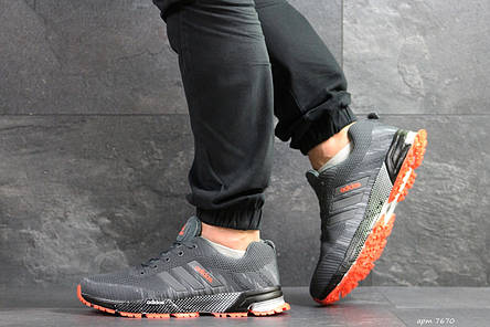 Кросівки Adidas Marathon,сітка,сірі, фото 2