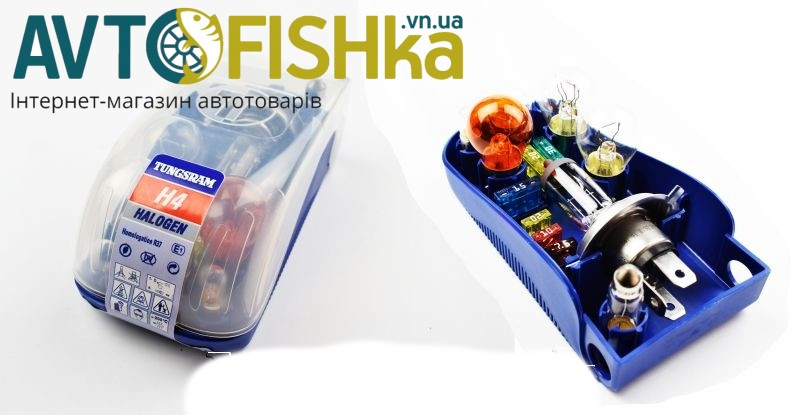 Набір ламп (аптечка) "TUNGSRAM" Н4 + 7 ламп, 6 запобіжників