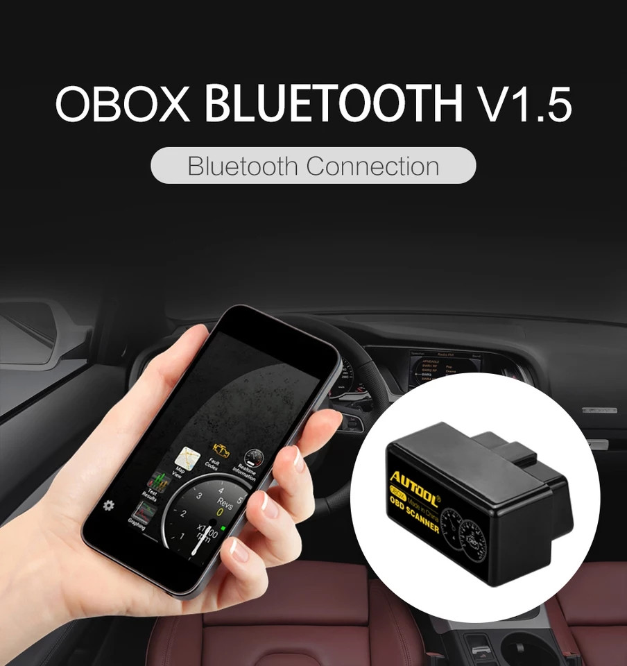 Elm327 V1.5 AUTOOL Mini Bluetooth PIC18F25K80 Android Diagnostic Scanner