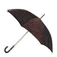 Зонт-трость Pasotti 16-1408/11 полуавтомат коричневый в Горох