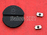 Гумові кнопки ключа Nissan Primera X-Trail + 2 мікрики, фото 2
