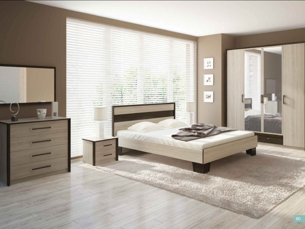 Спальня Скарлет дуб сонома/венге магія Сокме, фото 1