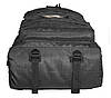 Тактичний похідний суперміцкий рюкзак на 40 літрів Чорний з ортопедичною спиною, фото 8