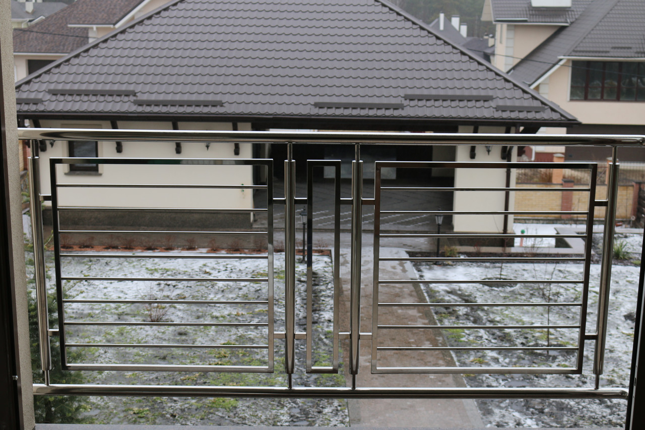 Ограждения балконов и террас из нержавеющей стали - фото 6 - id-p942185846