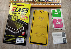 5D full glue захисне скло для Samsung Galaxy M20 (2019) M205 — black — повне проклеювання