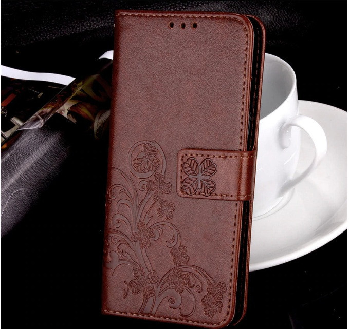 Чохол книжка Clover для Samsung M20 коричневий